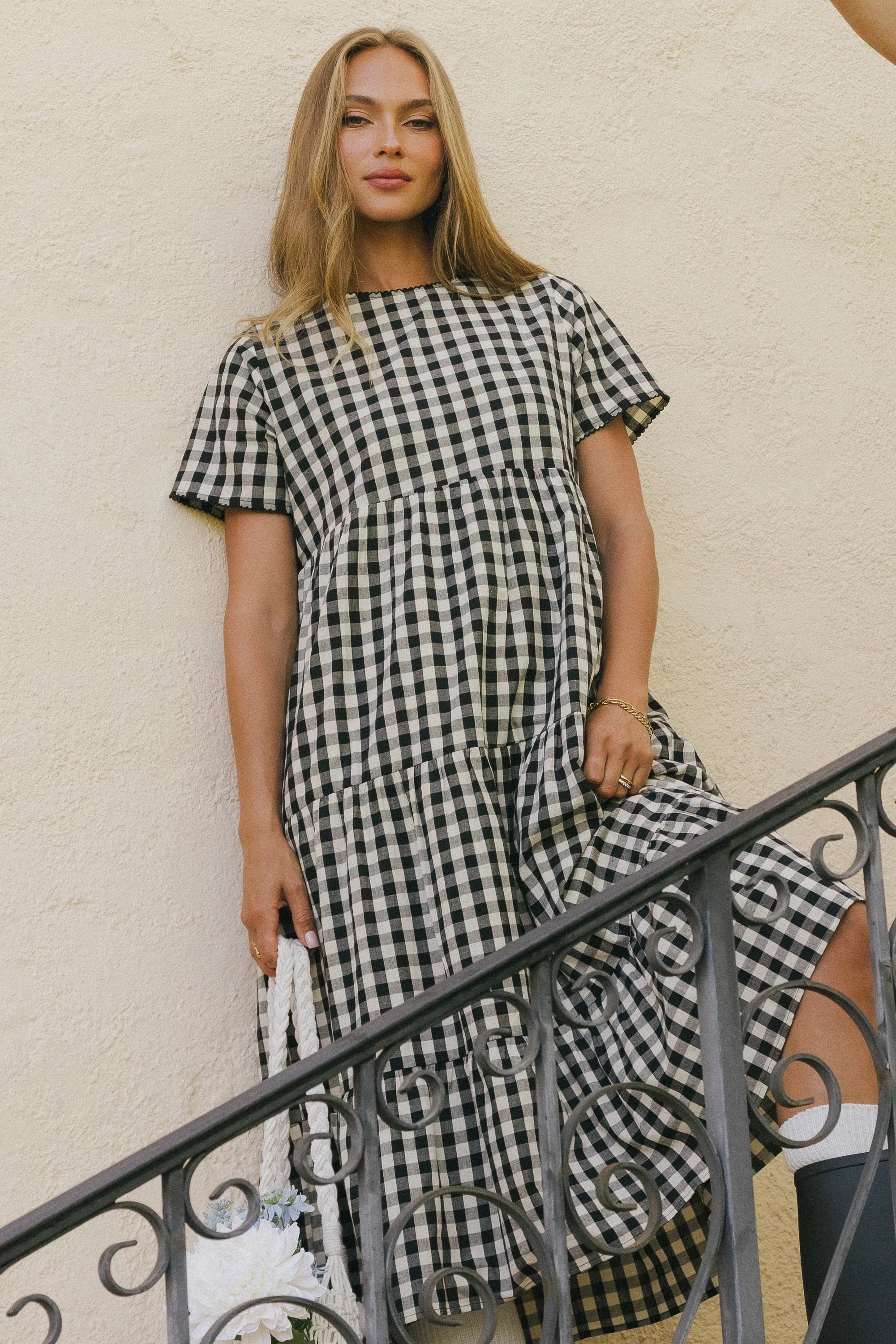 Keyla Plaid Midi Dress FINAL SALE