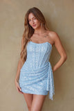 Vivian Corset Sequin Mini Dress