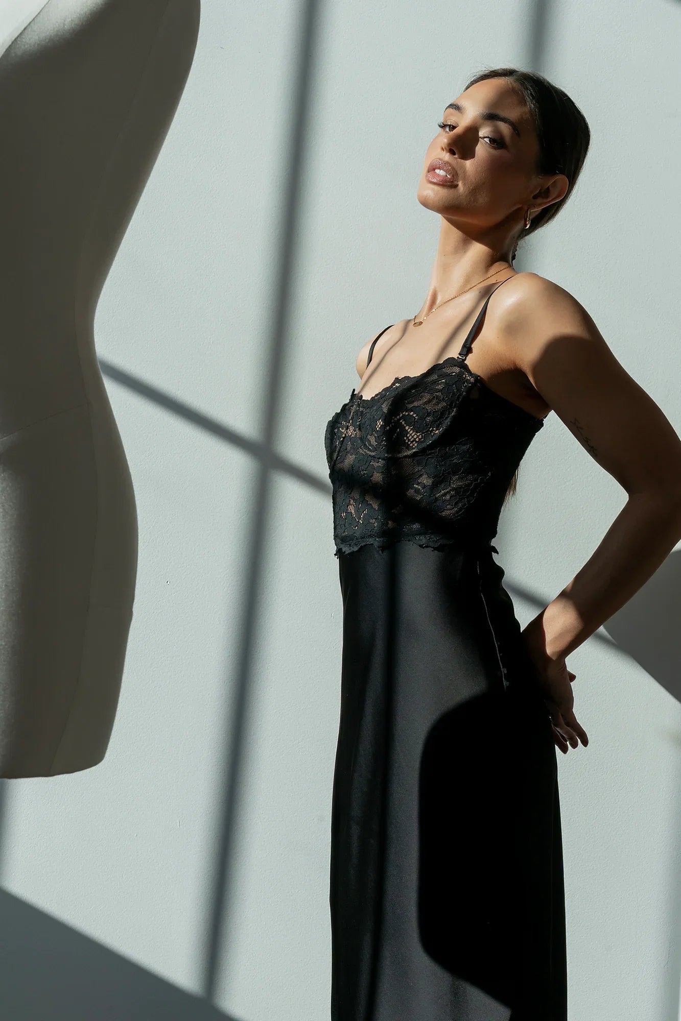 Rina Lace Midi Dress