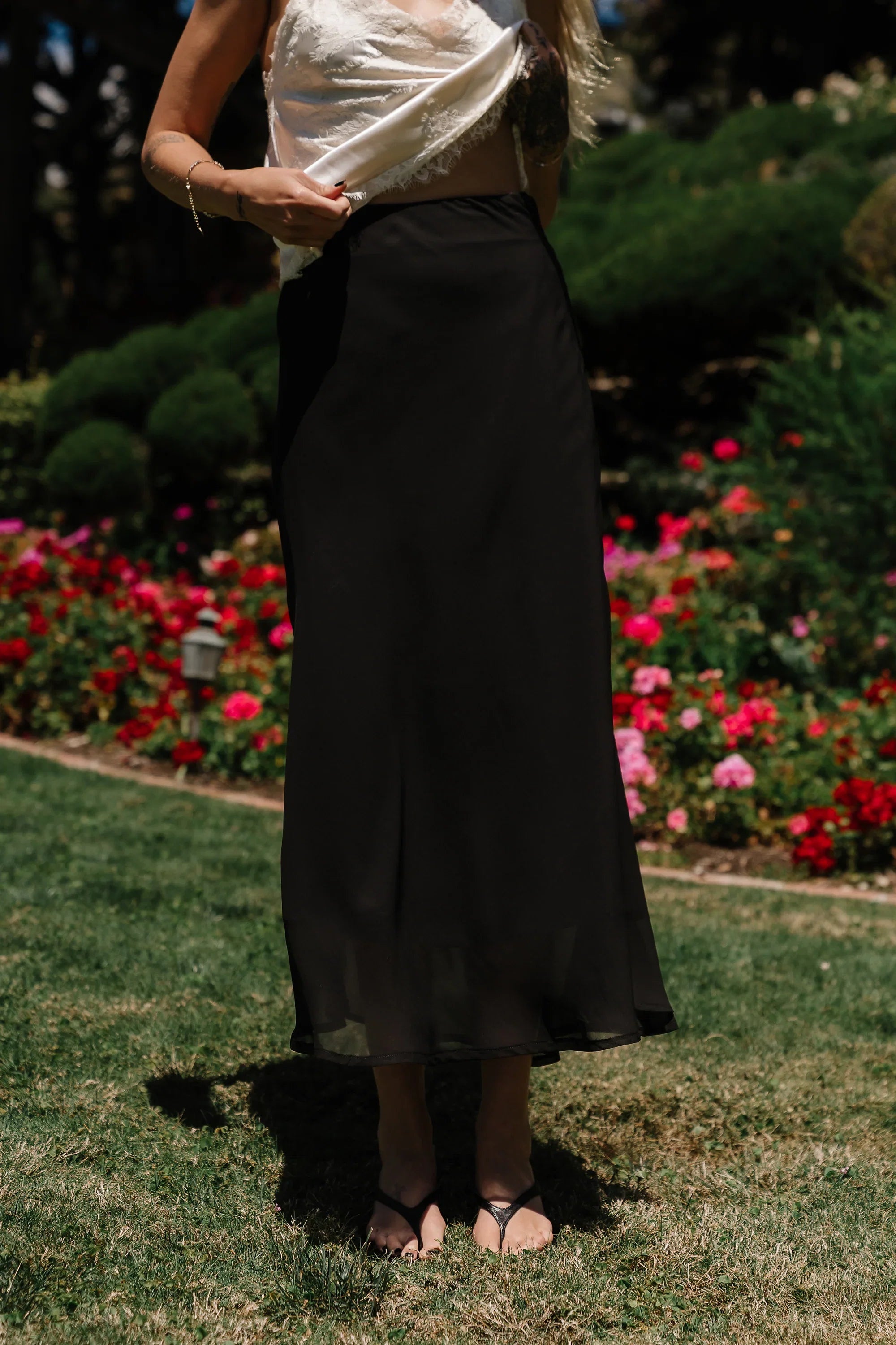 Donna Chiffon Maxi Skirt