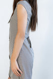 Mckenna Plaid Mini Dress in Burgundy