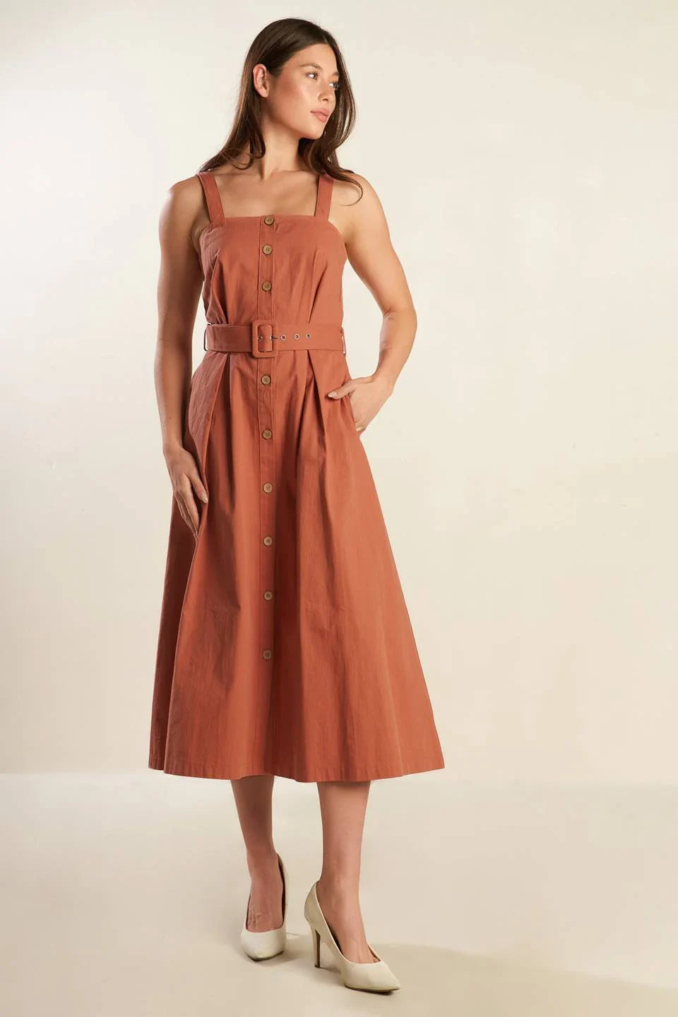 CALIFORNIA DREAMING BUTTON DOWN DRESS FINAL SALE