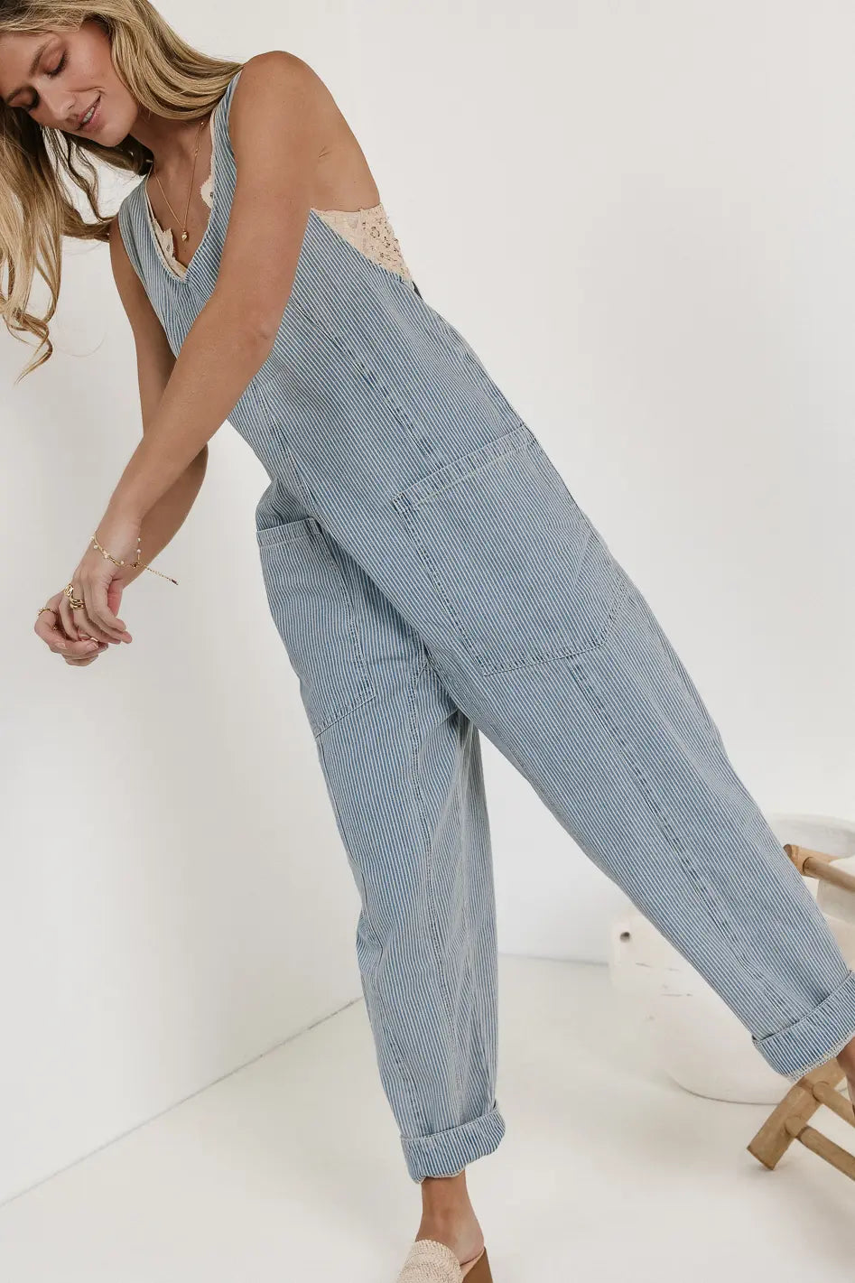 Madeline Jumpsuit in Striped FINAL SALE