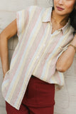 Imogen Striped Button Up FINAL SALE