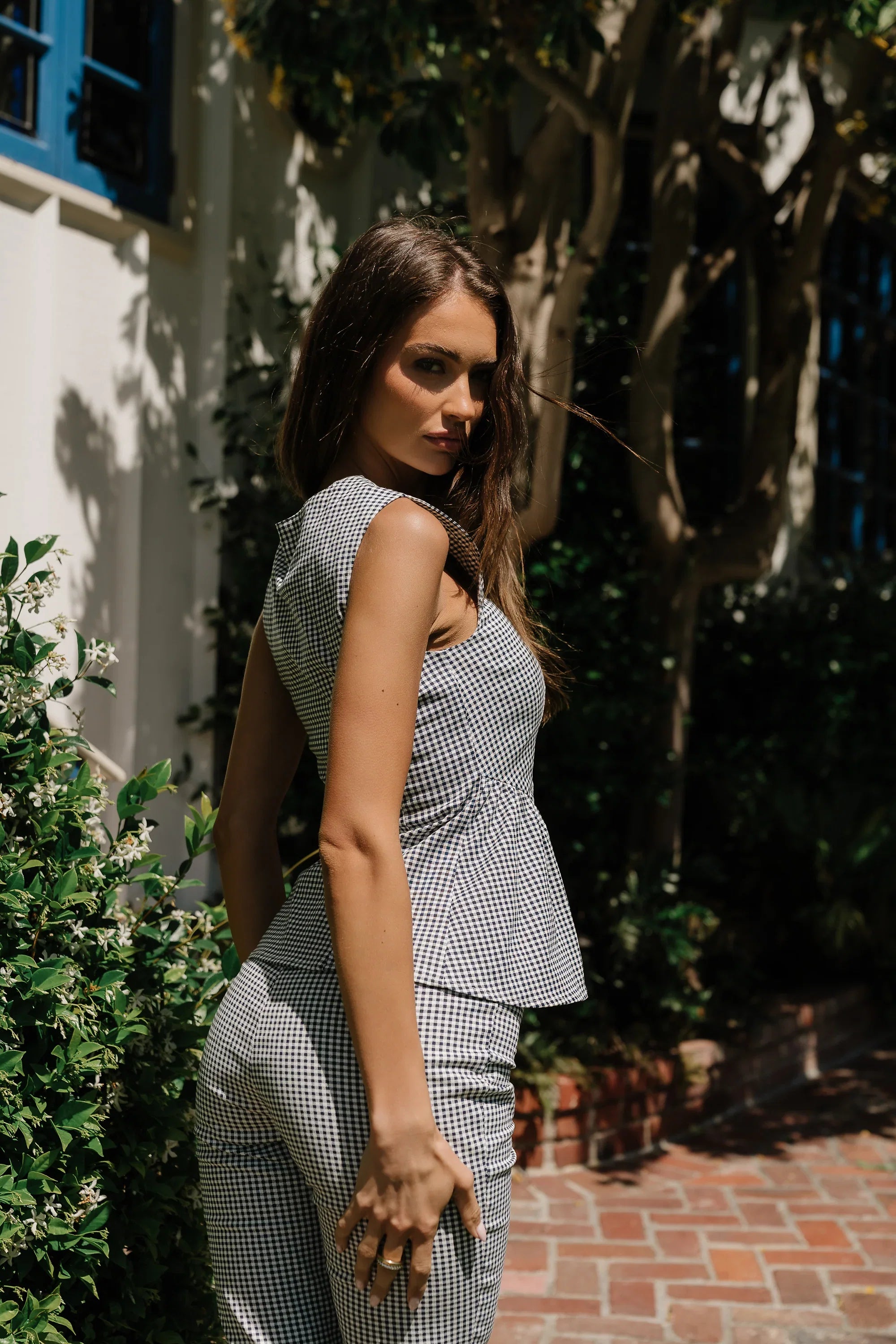Saylee Gingham Top