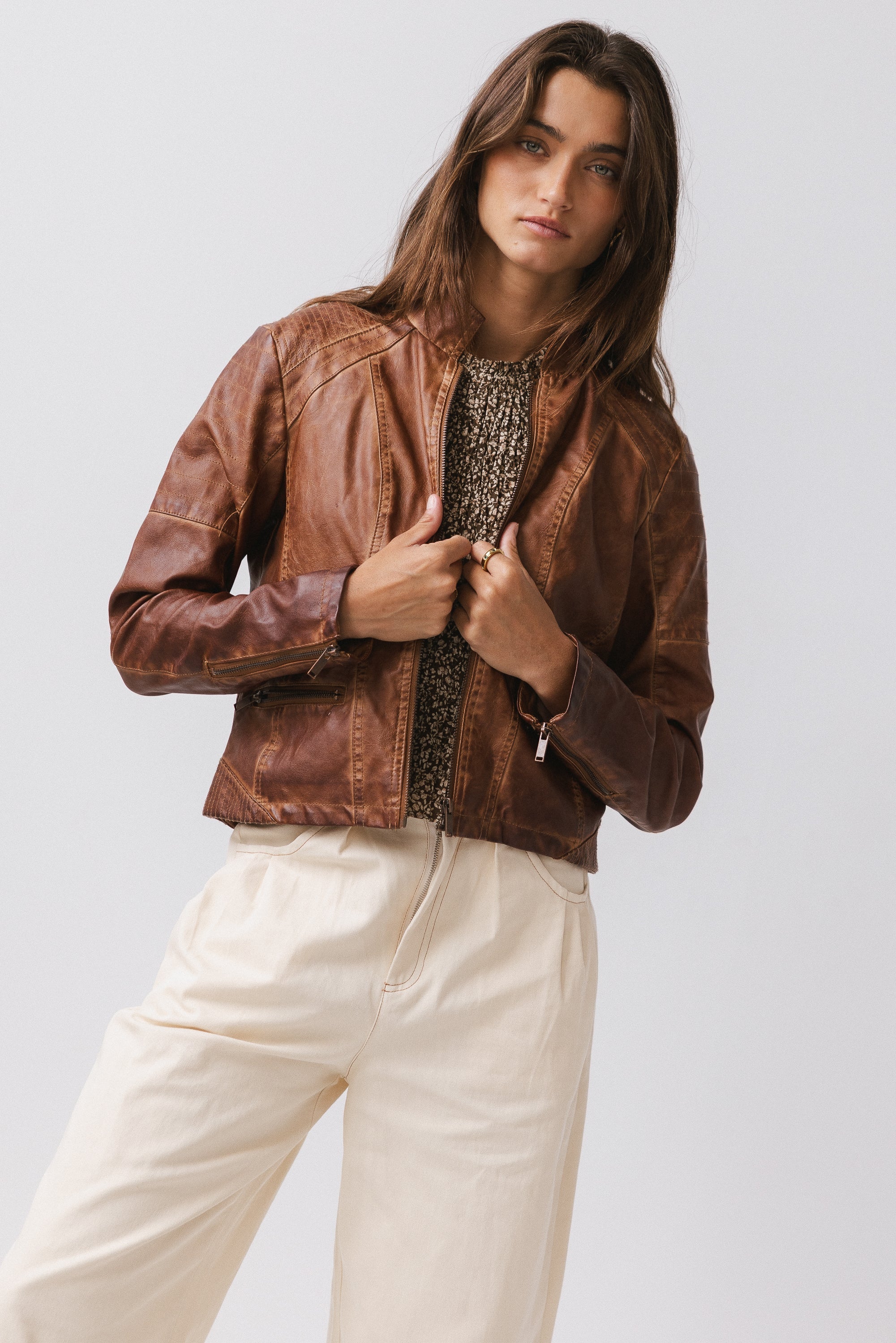Kace Vegan Leather Jacket