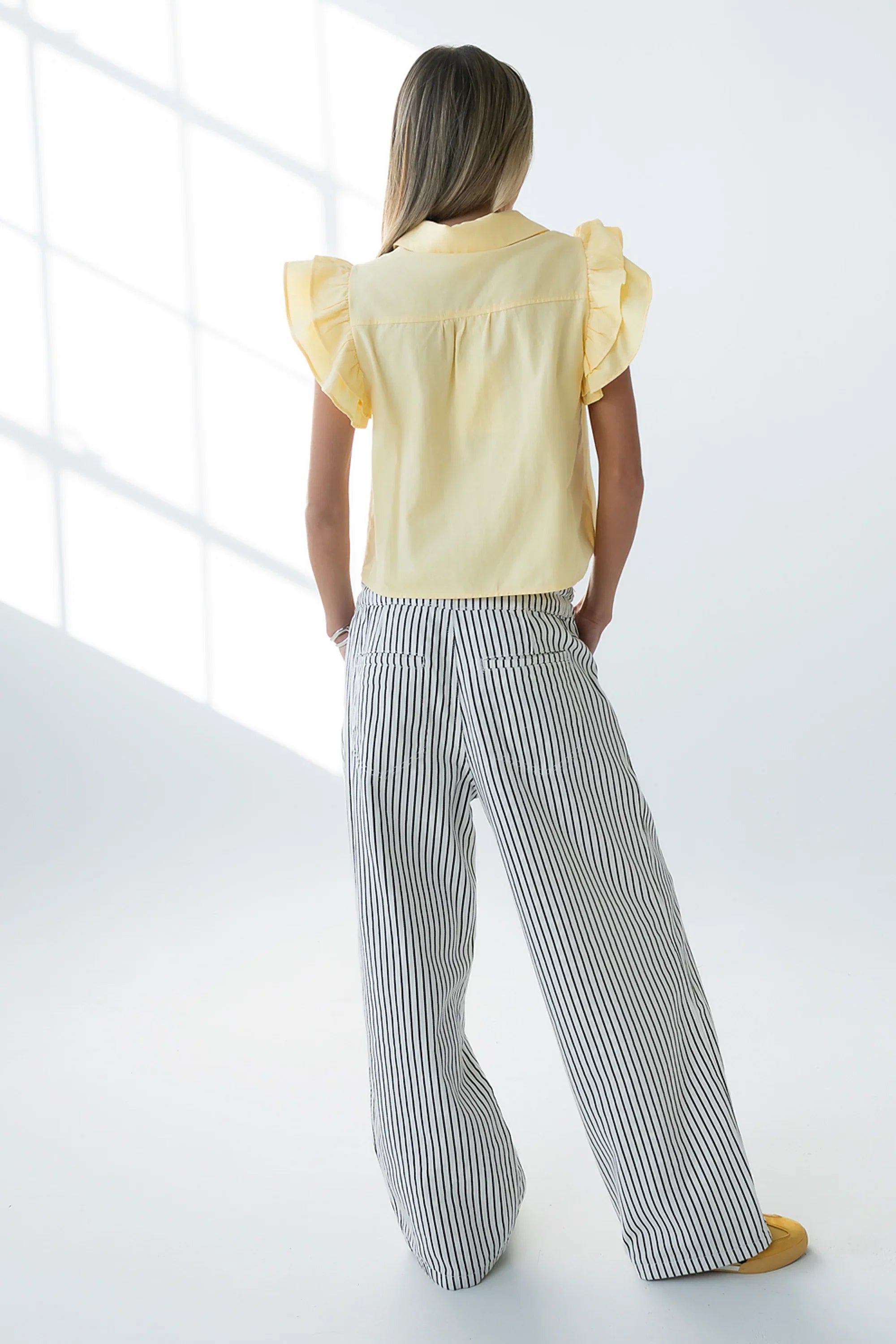 Henry Embroidered Blouse in Yellow