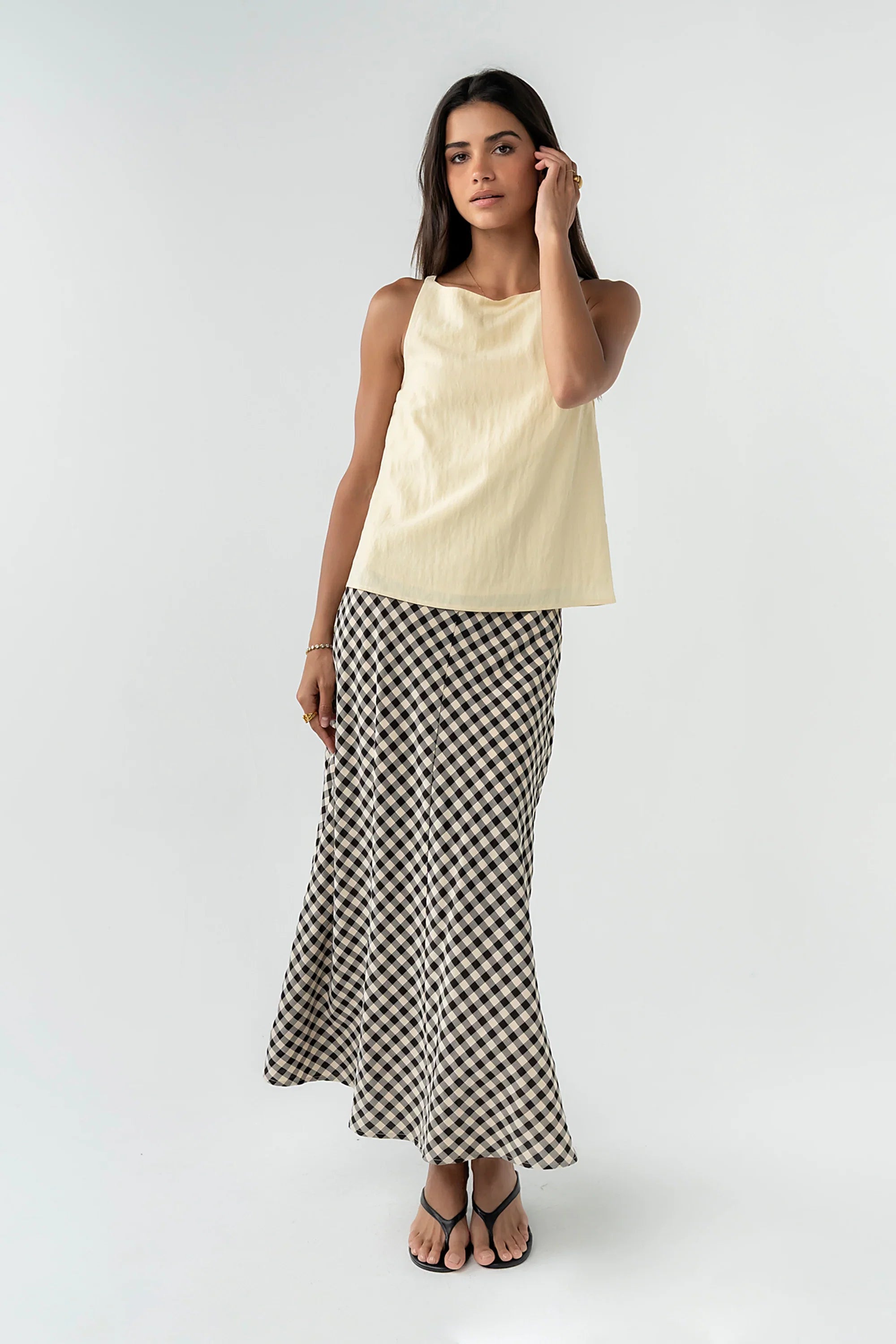 Zola Tank Top in Yellow