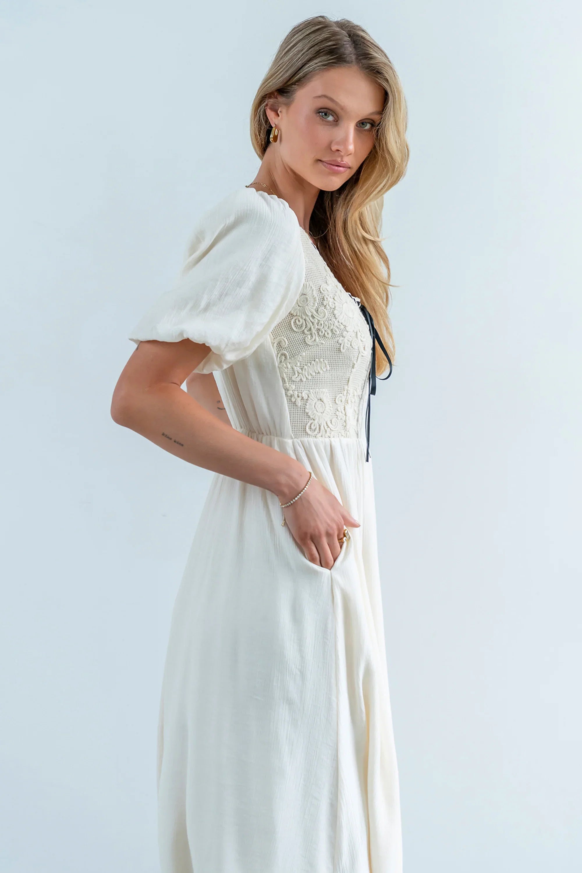 Camryn Embroidered Maxi Dress