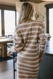 Alani Striped Sweater in Taupe FINAL SALE