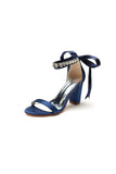 Open Toe Ribborn Tie High Heels Party