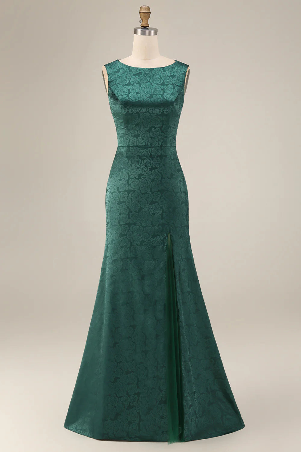 Blush Jacquard Mermaid Mother of the Bride Dress