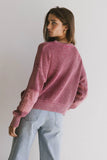 Inda Henly Sweater in Burgundy FINAL SALE