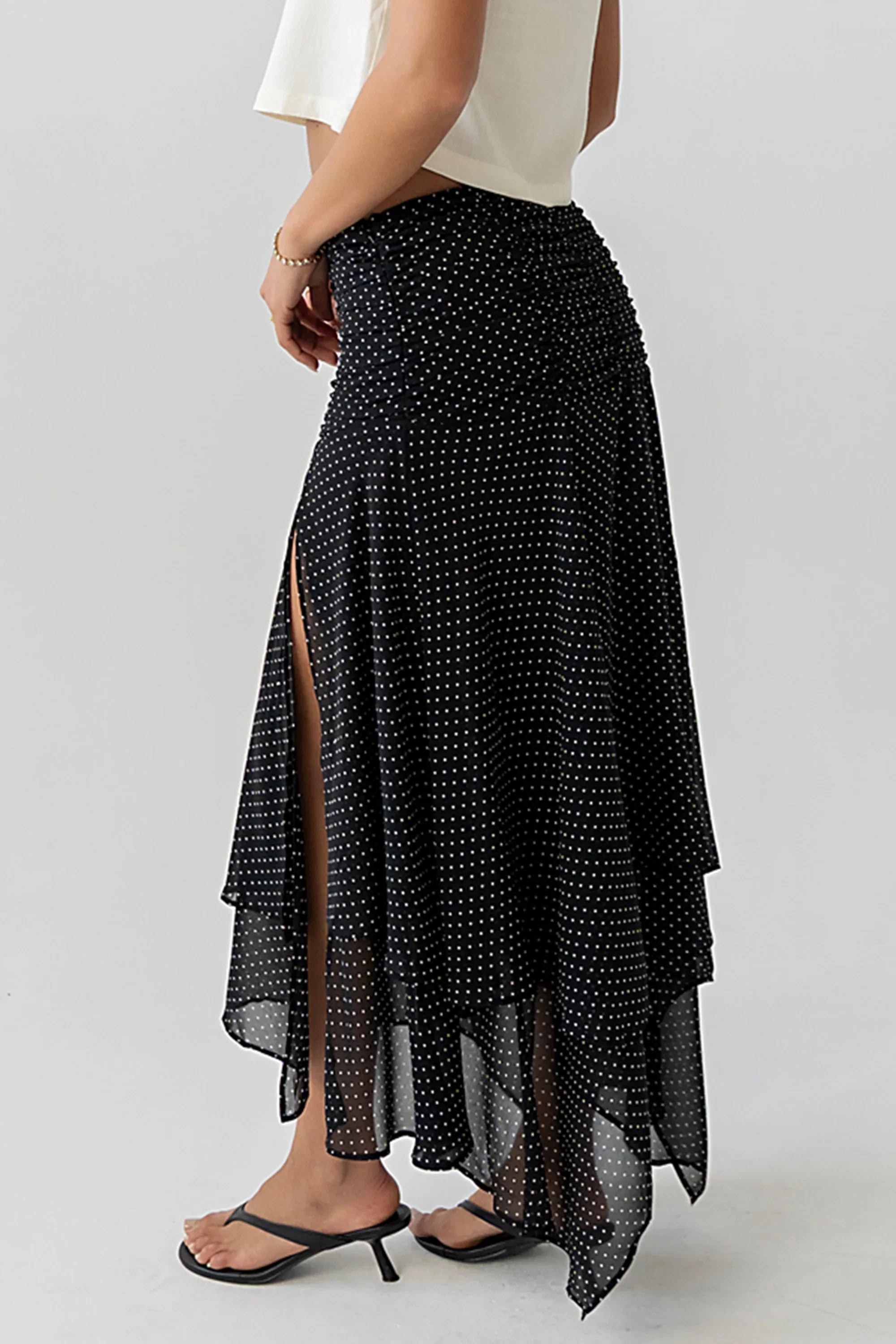 Ainsley Asymmetrical Maxi Skirt