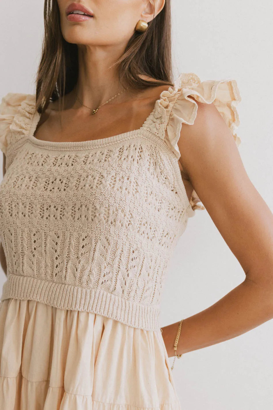 Lindie Knit Bodice Mini Dress FINAL SALE