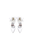 Pointed Toe Party Shoes with Ribbon Tie