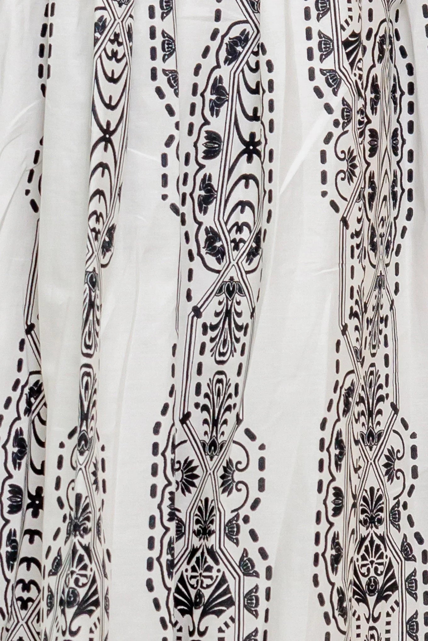SUMMER SILHOUETTE STRAPLESS BLACK WHITE MIDI DRESS