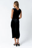 Kalani Velvet Maxi Dress in Black FINAL SALE