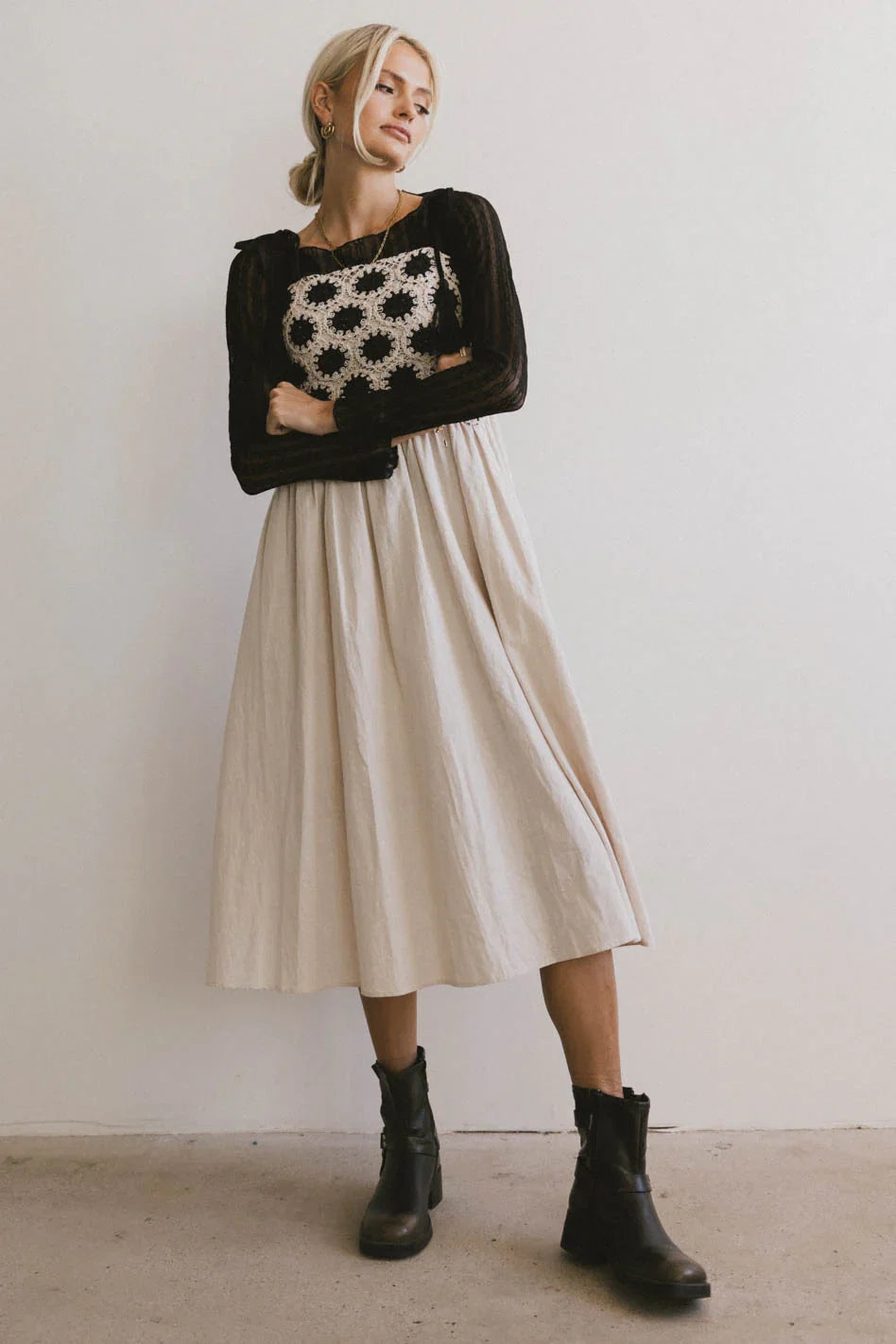 Perran Crochet Bodice Dress FINAL SALE