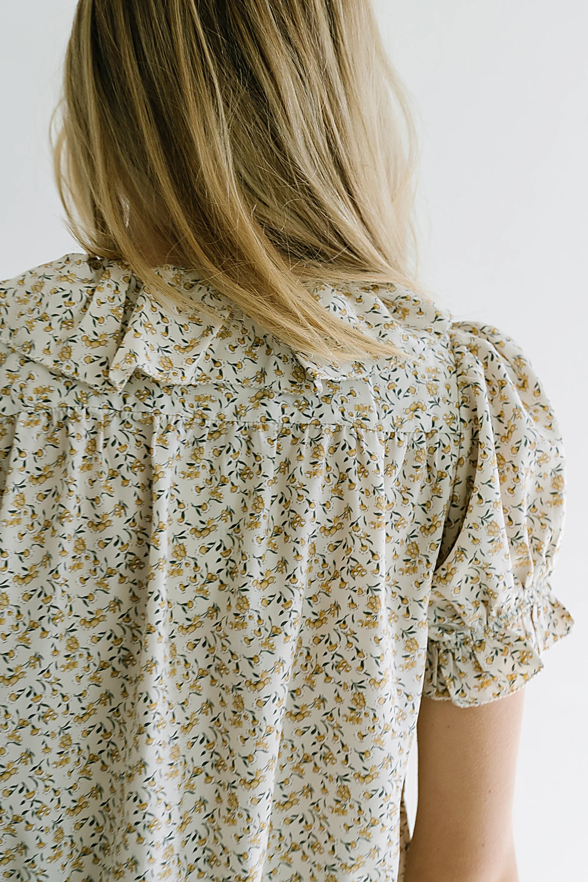 Bennie Collared Blouse in Cream