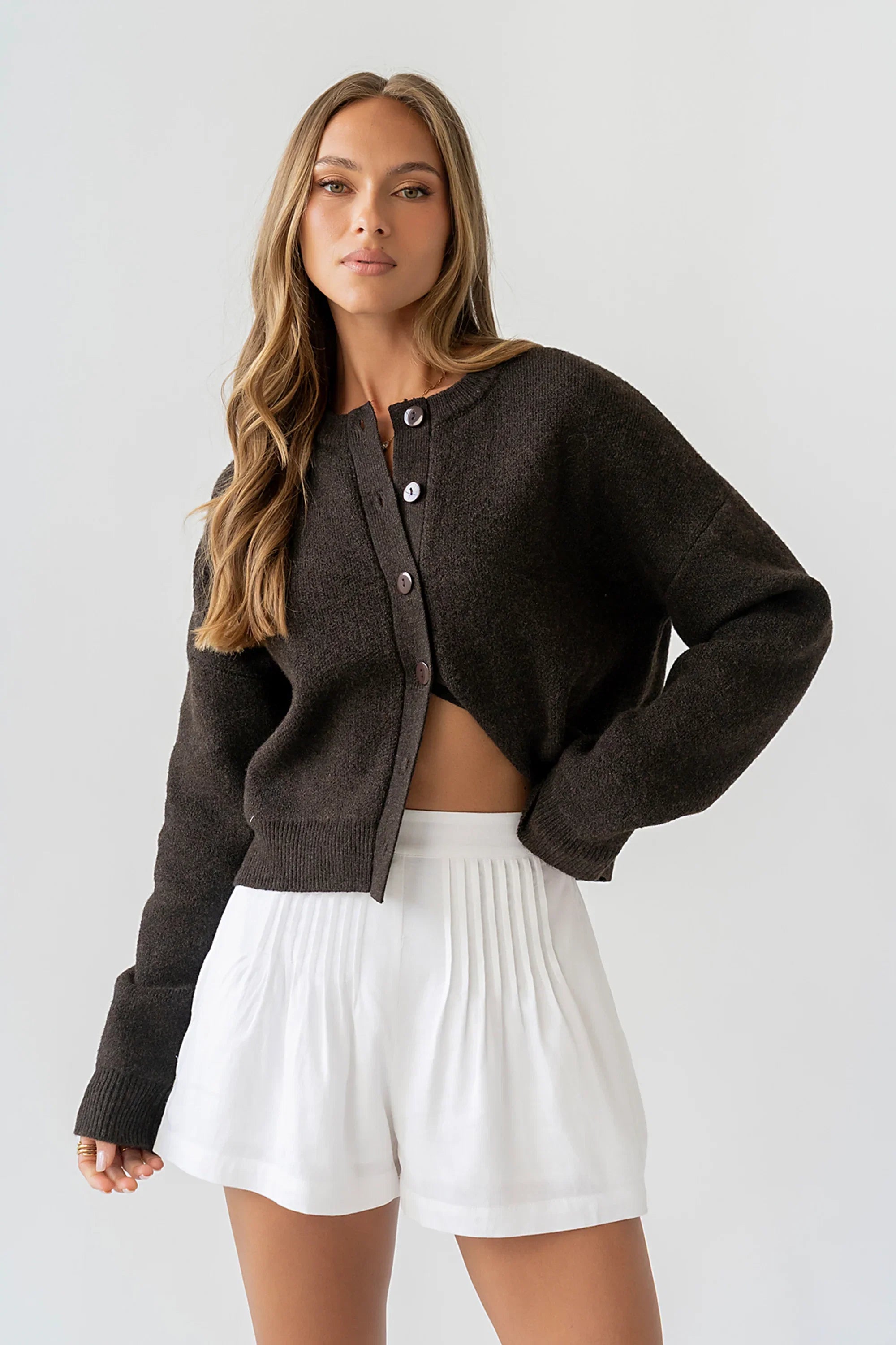 Valeria Oversized Sweater in Brown