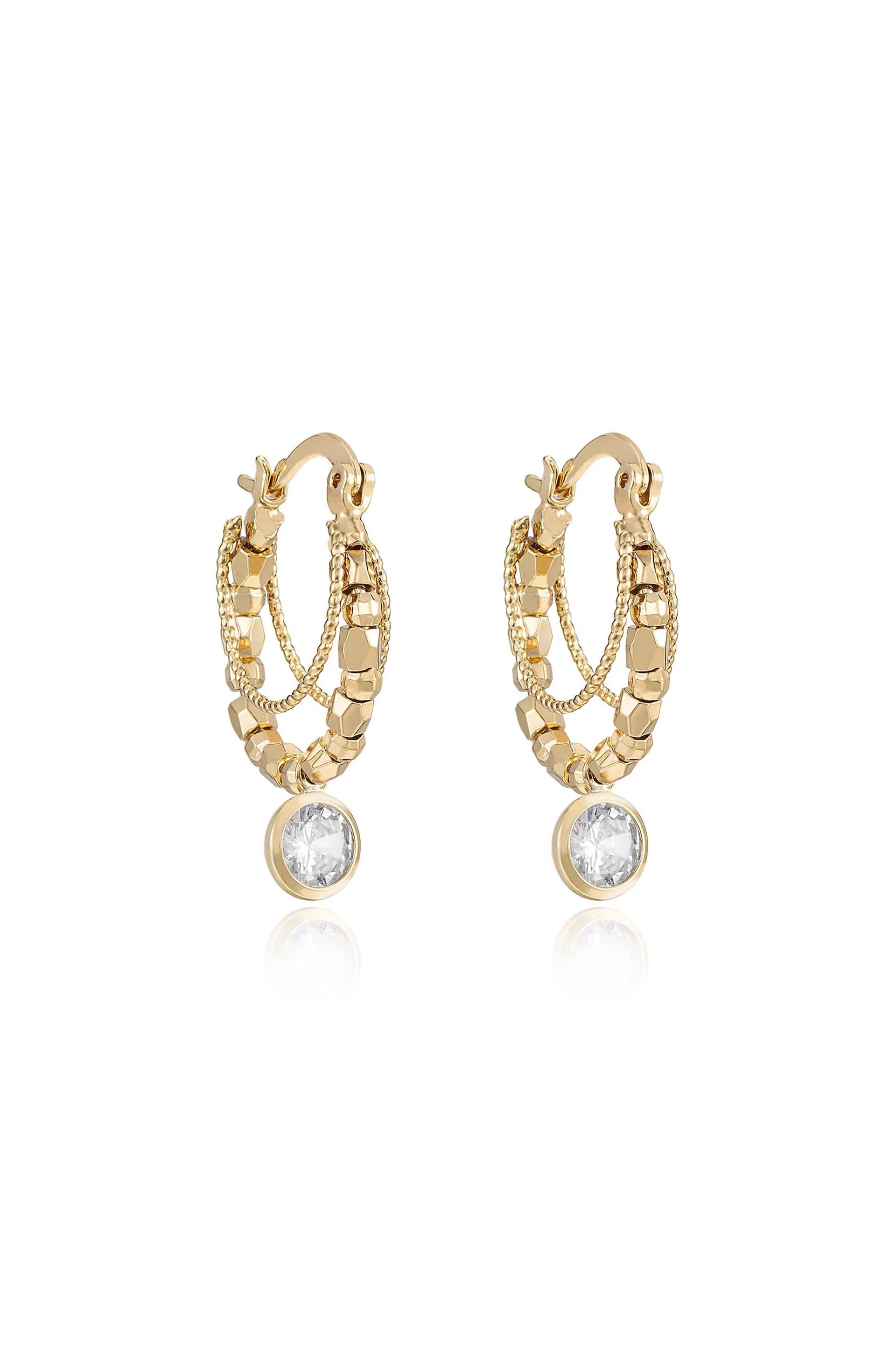 Boho Golden Hoop Earrings