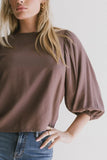Nadine Blouse in Mauve FINAL SALE