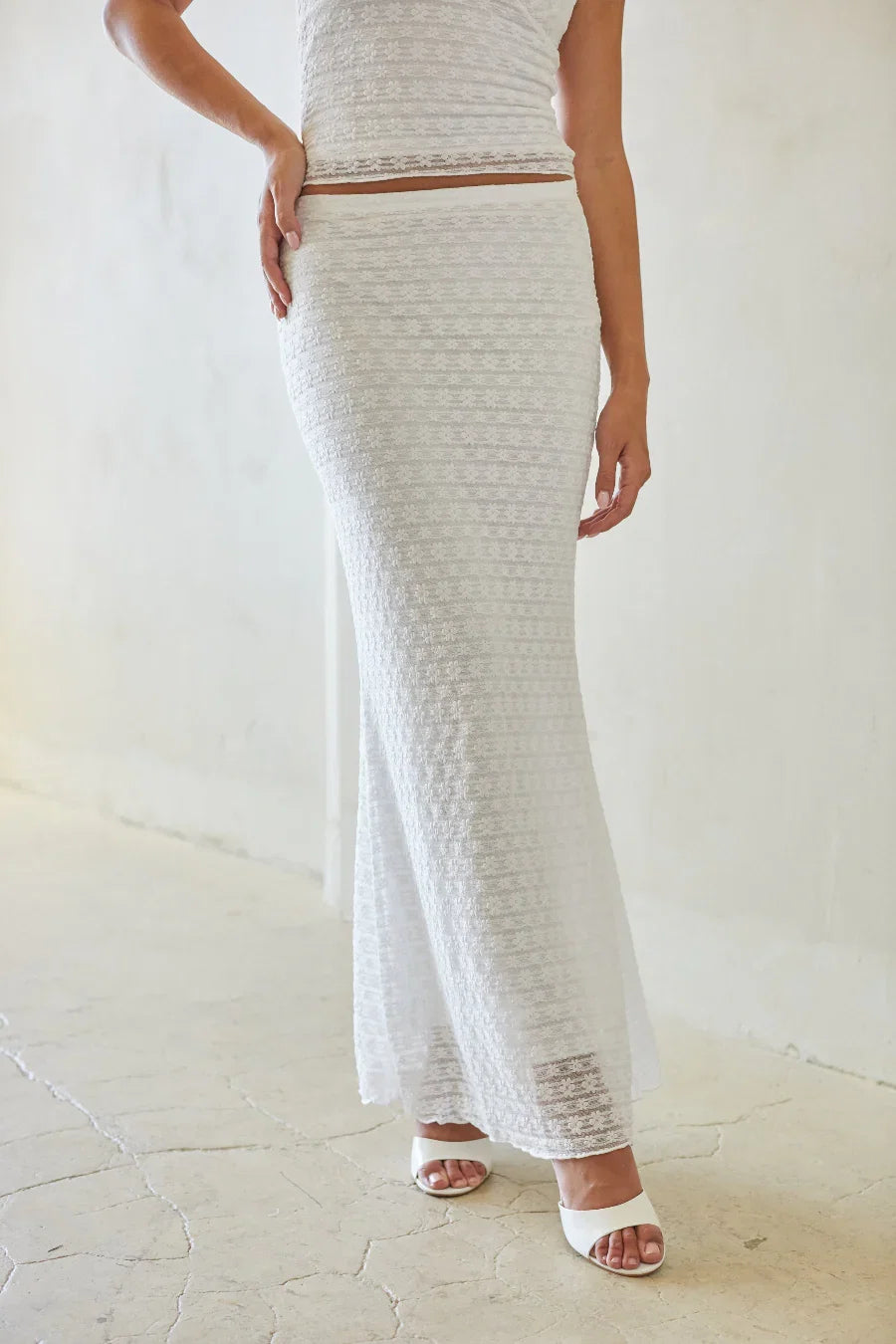 Summer Lace Maxi Skirt