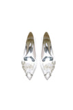 Womens Wedding Shoes Pointed Toe Low Heels with Rhinestone
