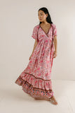 Cary Floral Dress in Pink FINAL SALE