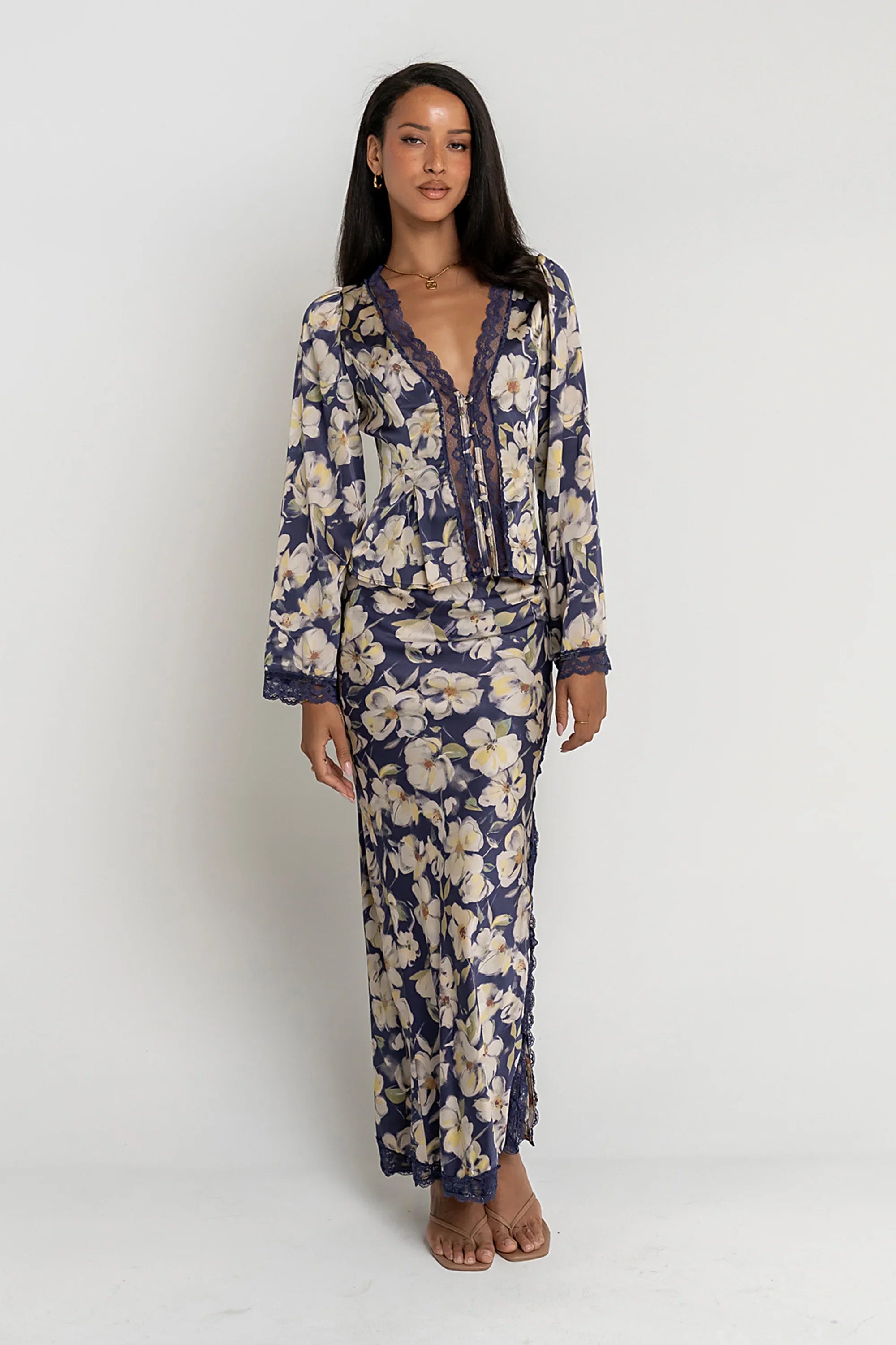 Kirsty Floral Satin Top