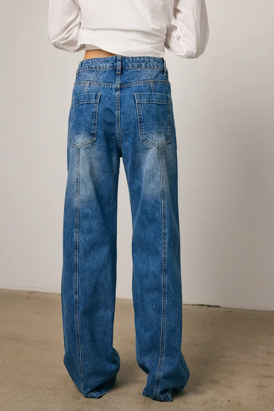 Wren Medium Wash Baggy Jeans