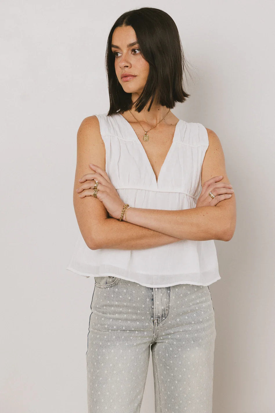 Ruth V Neck Top FINAL SALE