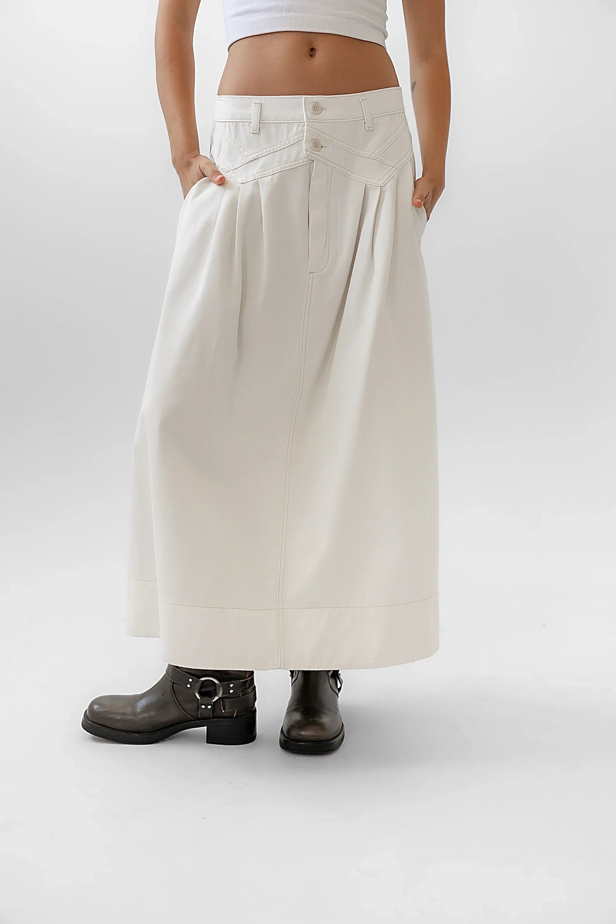 Eddie Denim Maxi Skirt FINAL SALE