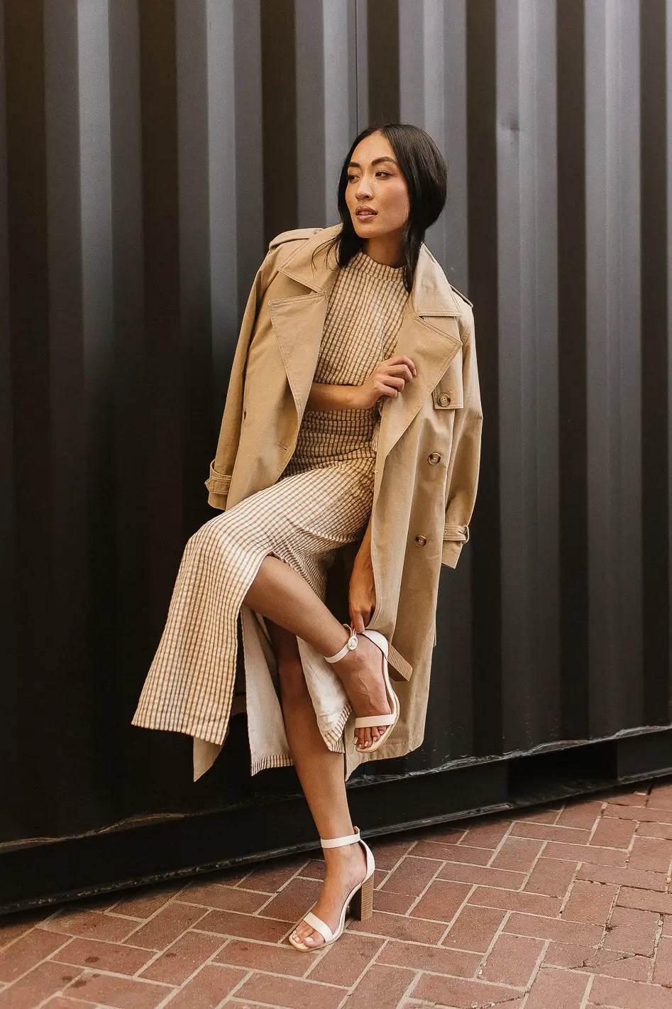 Rachel Trench Coat in Tan FINAL SALE
