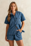 Daisy Striped Button Up