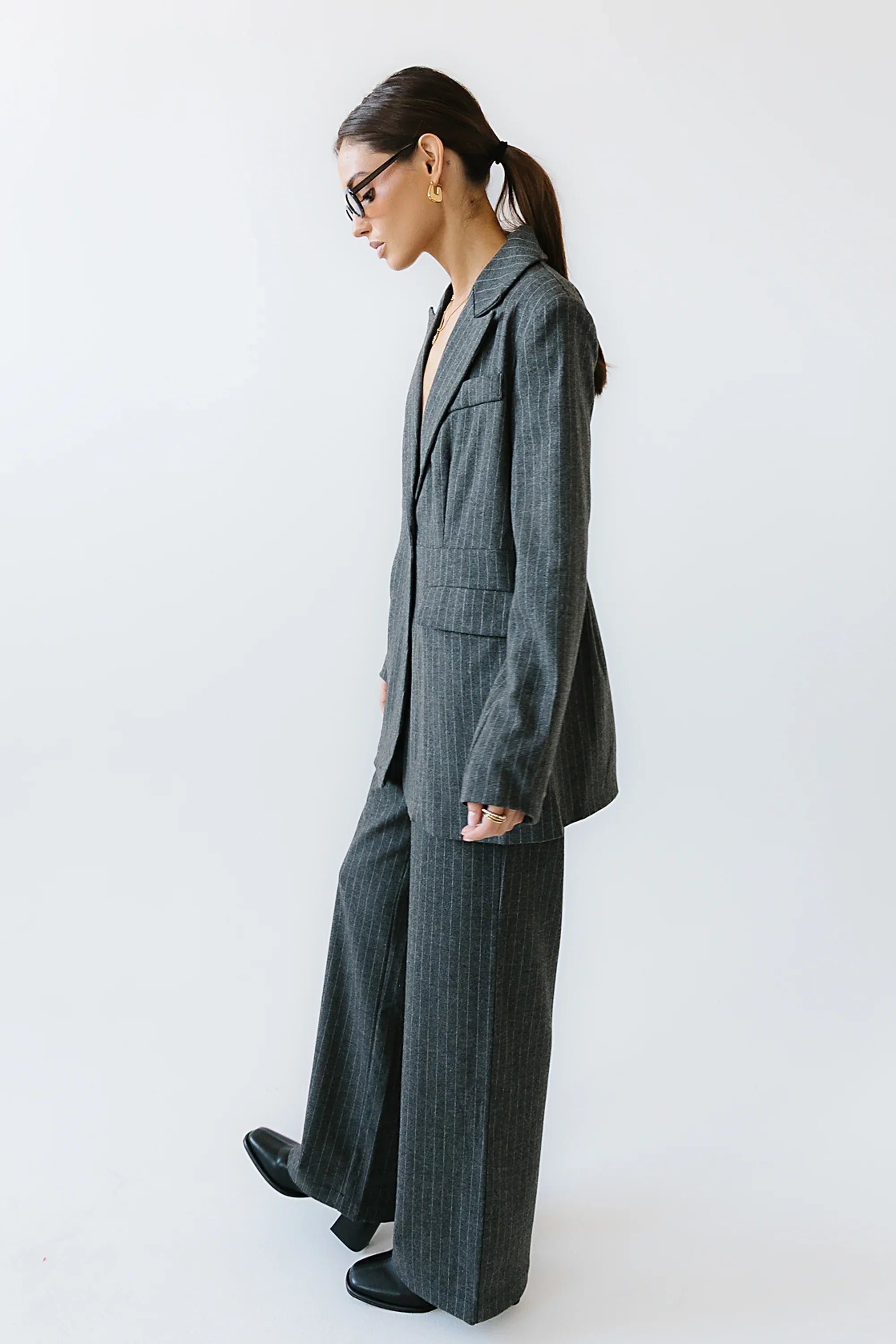 Joey Pinstripe Baggy Pants