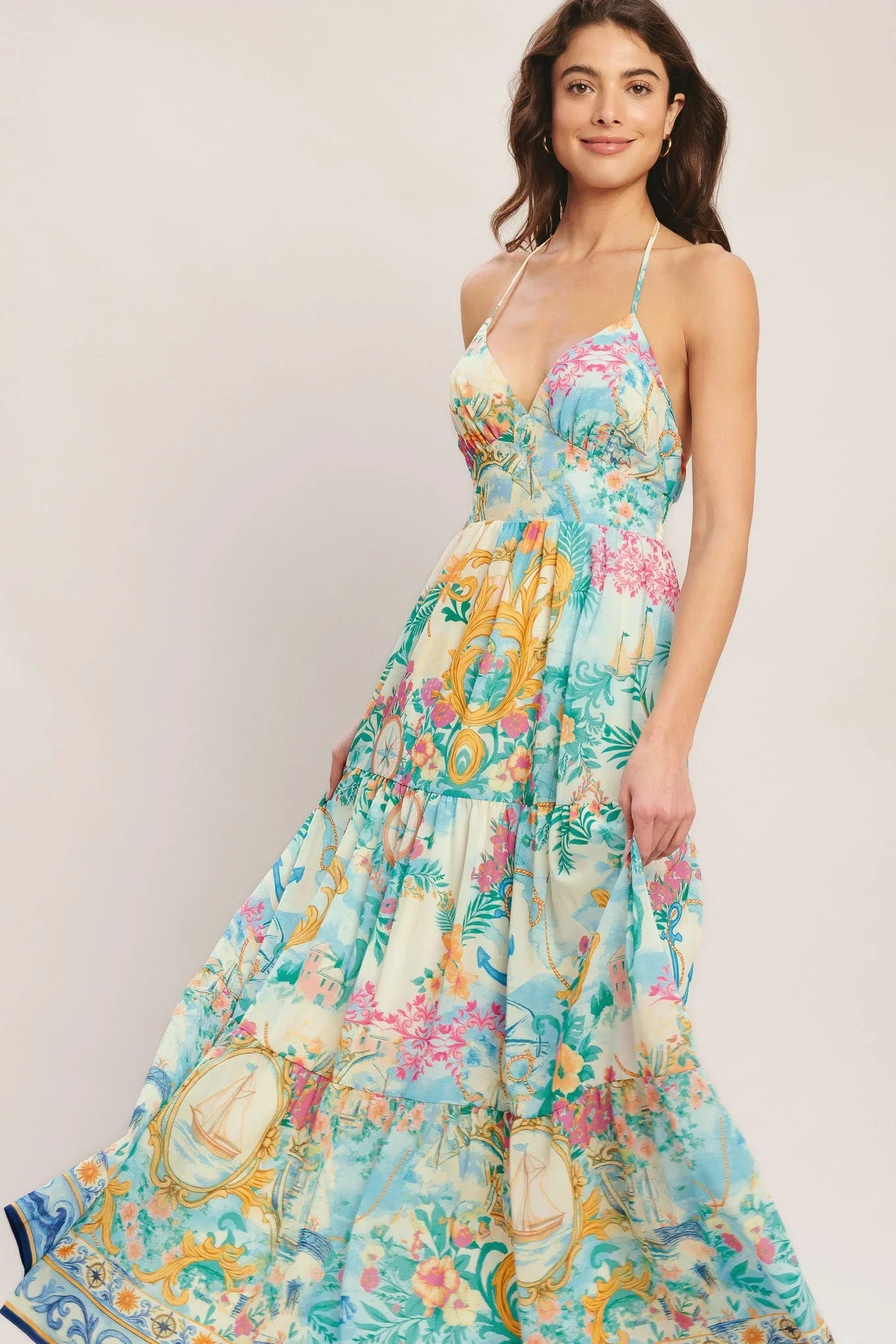 CAPRI SAIL AWAY MAXI DRESS
