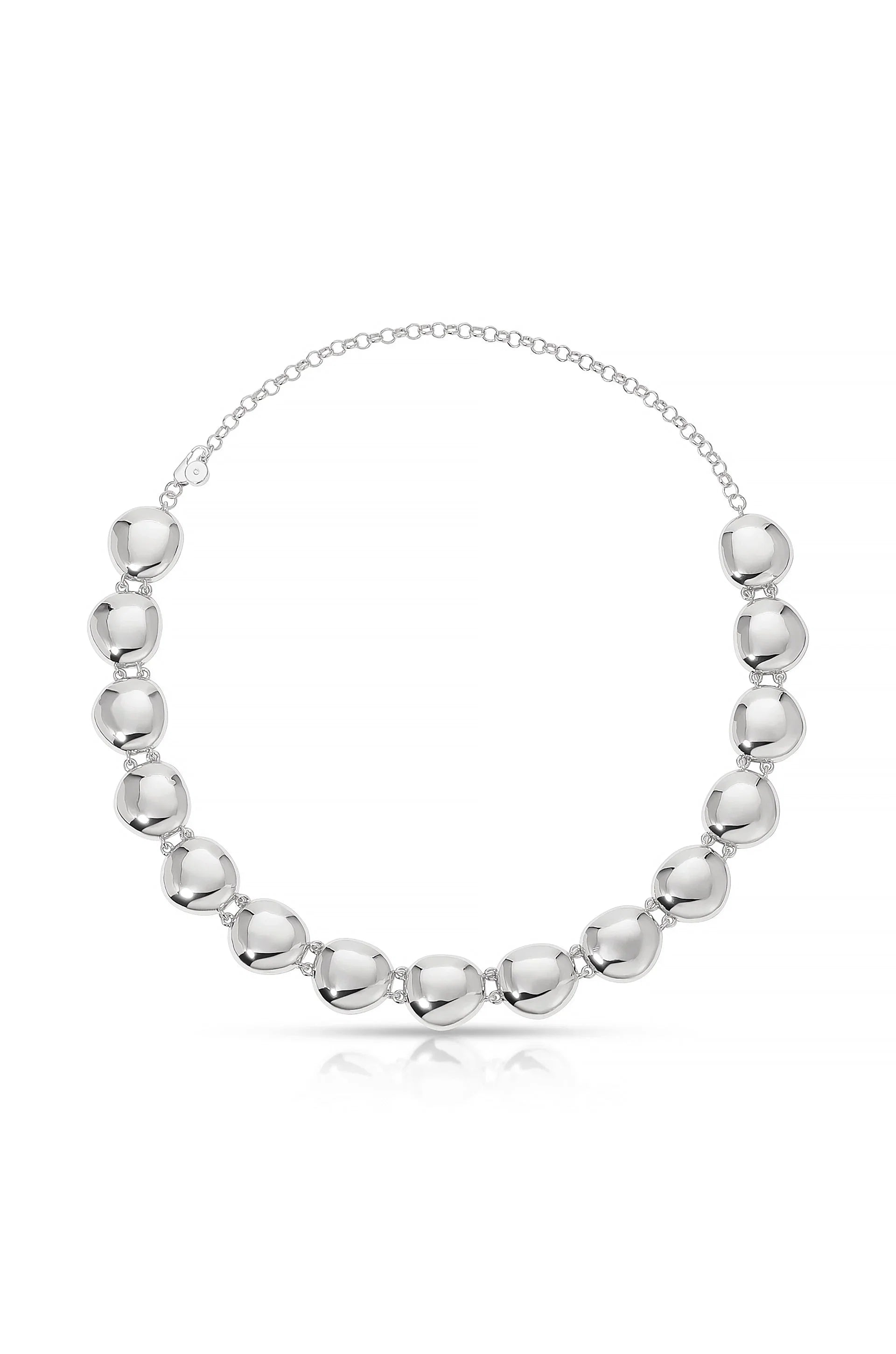 Polished Pebble Choker Necklace