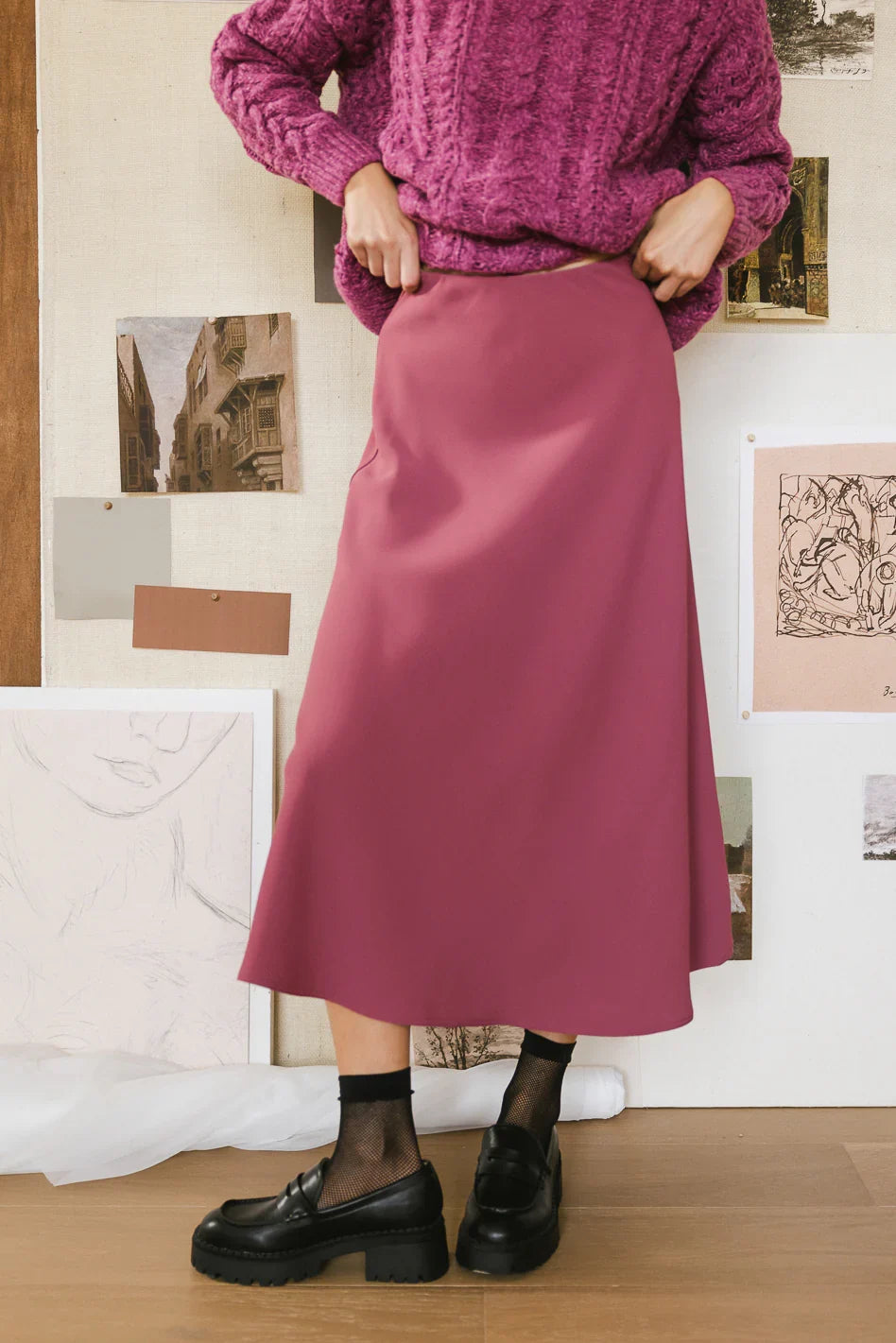 Kamila Skirt in Mauve FINAL SALE