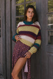 Tennyson Striped Sweater in Green FINAL SALE