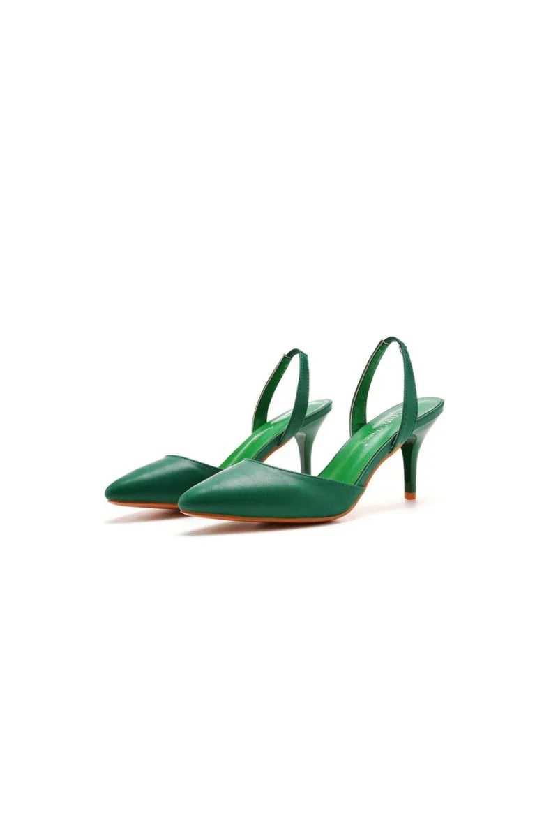 Simple Elegant Pointed Toe Stiletto Slingback High Heels