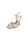 Rhinestone Open Toe Stiletto Heels