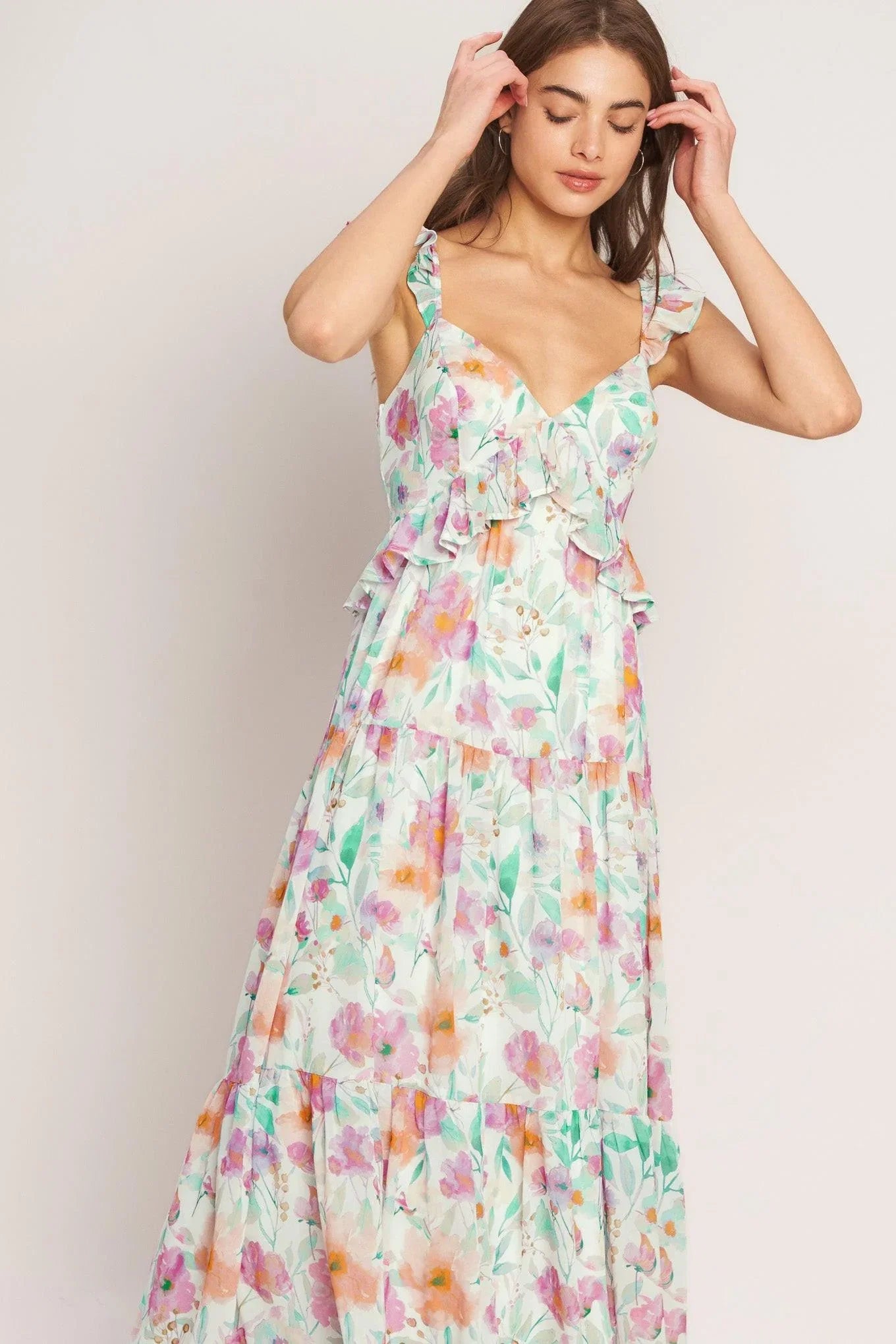 HEAVENLY BLOSSOM MAXI DRESS