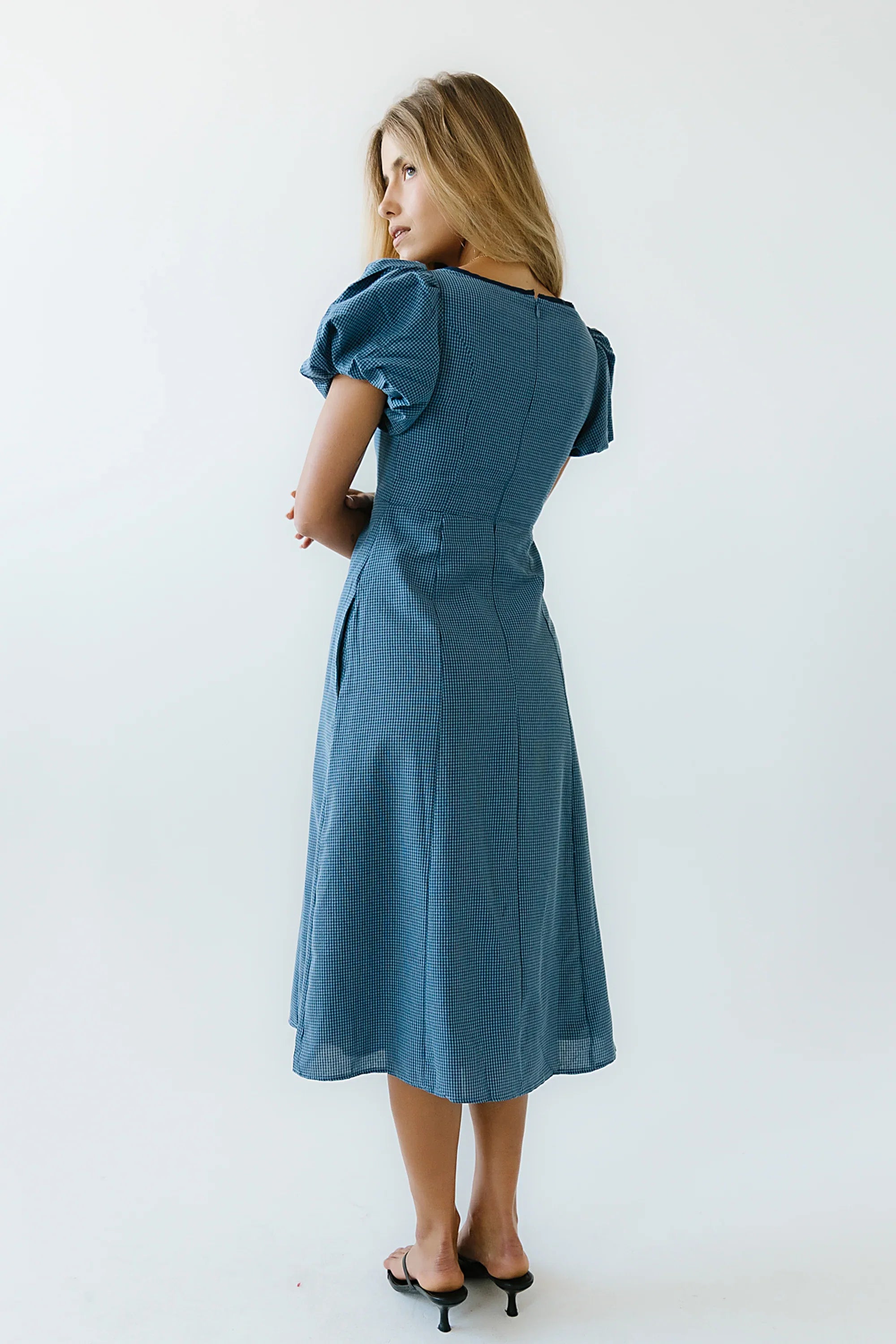 Elle Gingham Midi Dress FINAL SALE