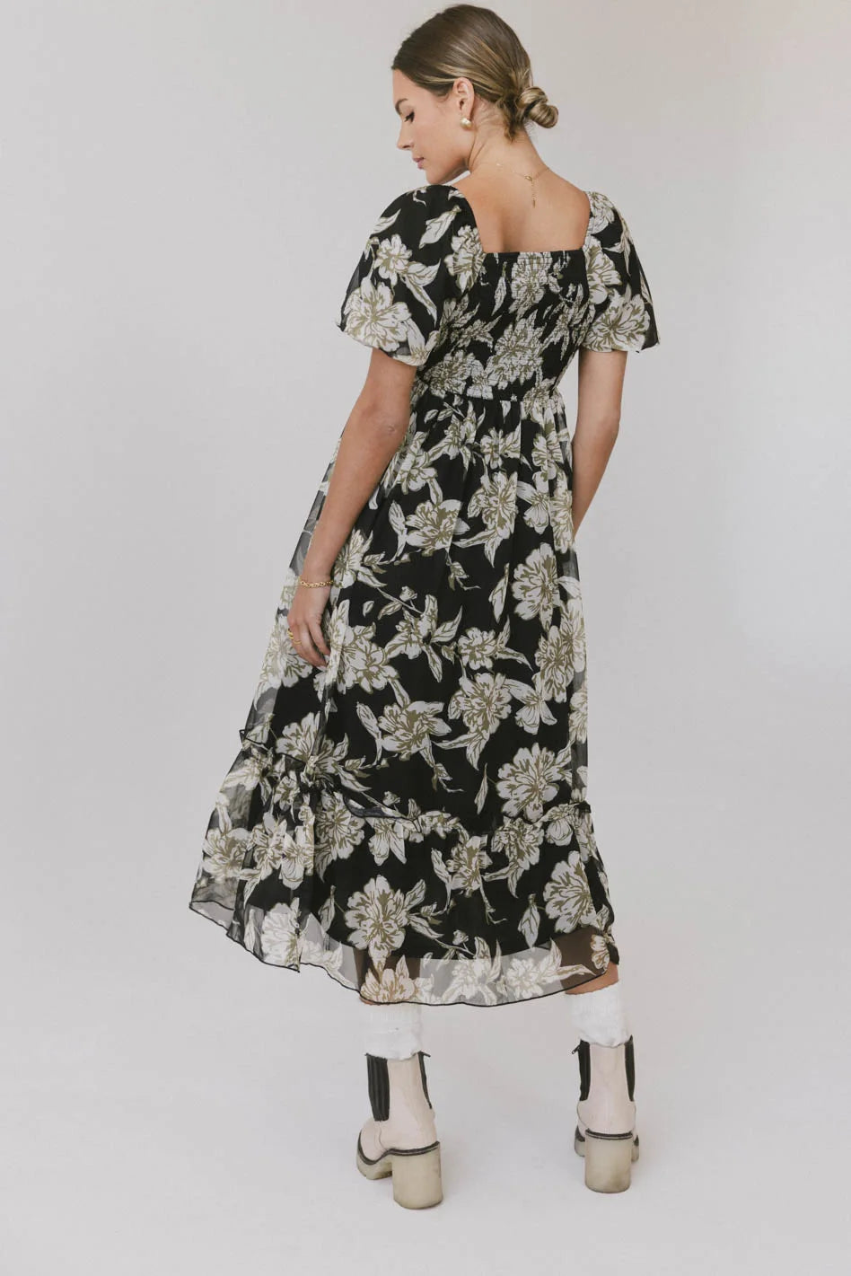 Olivera Floral Midi Dress FINAL SALE