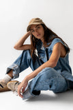 Taylor Denim Vest in Medium Wash FINAL SALE