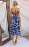 BLOSSOM MIDI DRESS NAVY BLUE