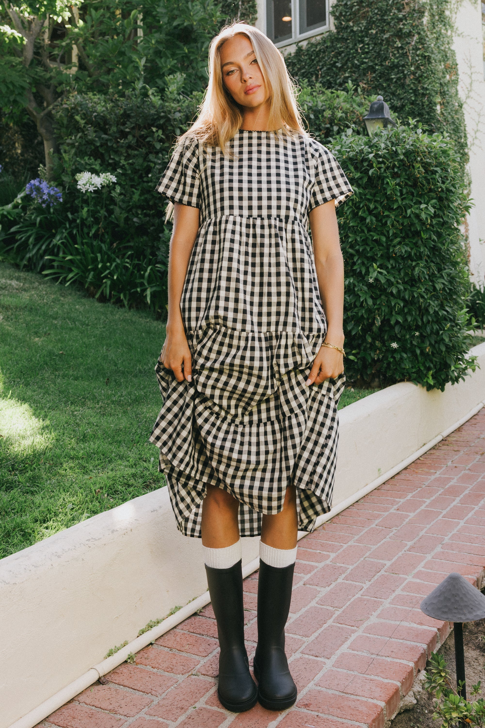 Keyla Plaid Midi Dress FINAL SALE