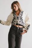 Benja Embroidered Jacket in Ivory FINAL SALE